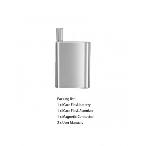 Eleaf iCare Flask Vape Kit: CBD Oil Vaporizer 510 thread 520mAh